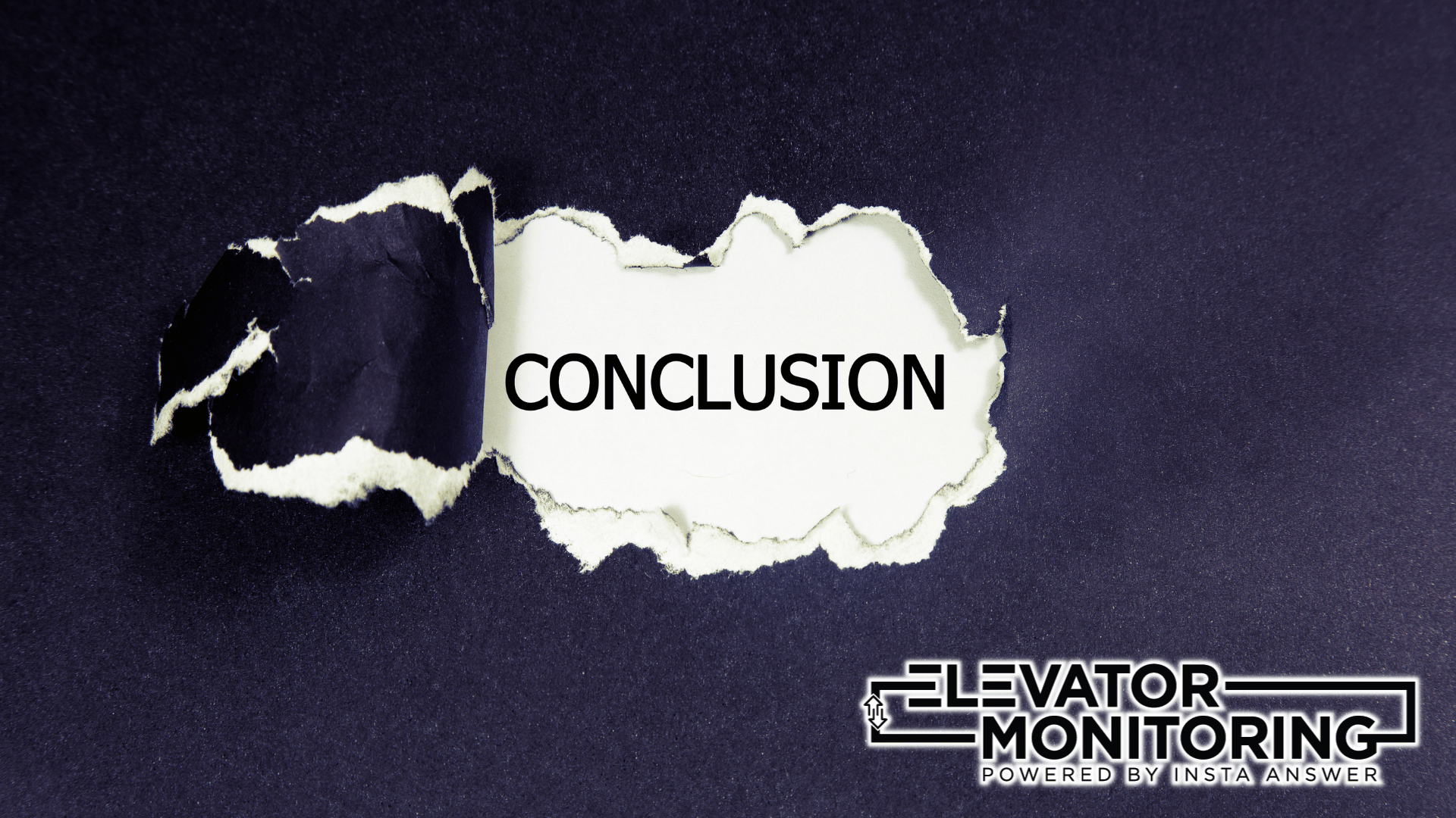 Conclusion Smart Elevator Monitoring Conclusion Smart Elevator Monitoring